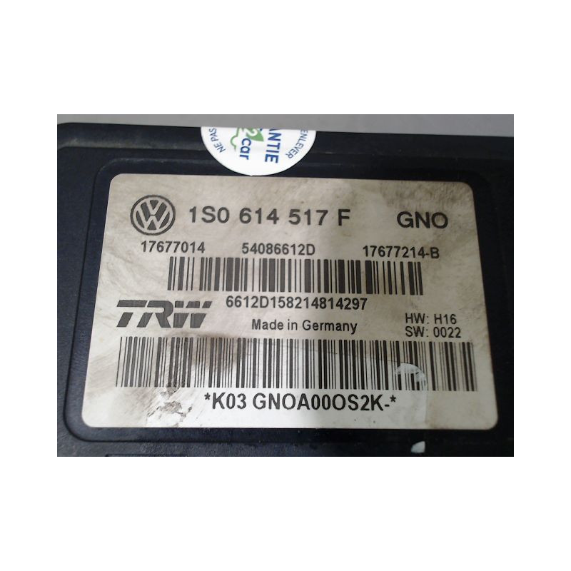 UNITE HYDRAULIQUE ABS VOLKSWAGEN UP