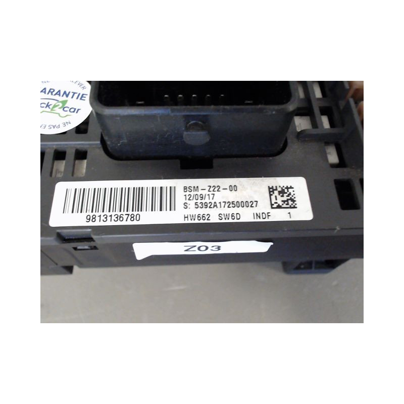 BOITE A FUSIBLES PEUGEOT 3008 2009-