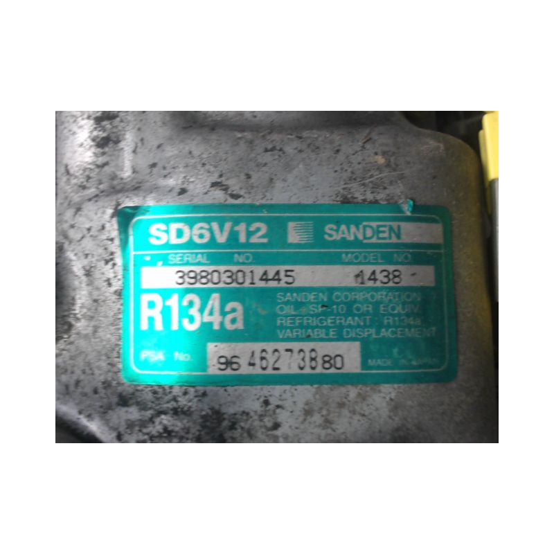 COMPRESSEUR AIR CONDITIONNE PEUGEOT 206 3P
