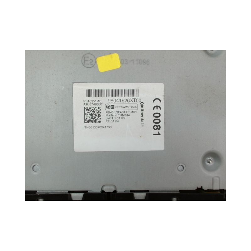 AUTORADIO CITROEN DS3 Phase 1 (A55) 2009-2014