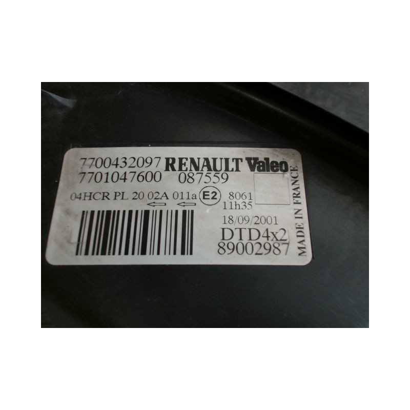 PHARE DROIT RENAULT MEGANE