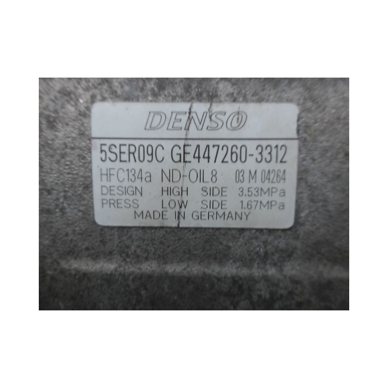 COMPRESSEUR AIR CONDITIONNE TOYOTA YARIS II 2010-