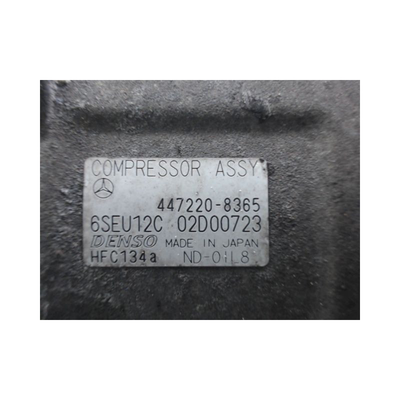 COMPRESSEUR AIR CONDITIONNE MERCEDES CLASSE A 2001 -