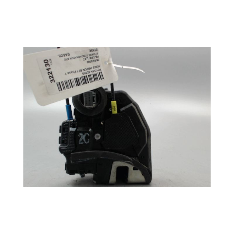 SYSTEME CONDAMNATION ARRIERE DROIT TOYOTA AURIS I Phase 1 2007-2010