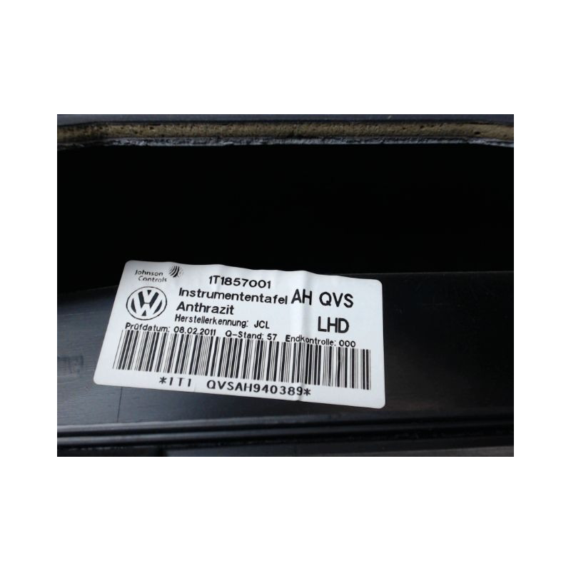 PLANCHE DE BORD  VOLKSWAGEN TOURAN