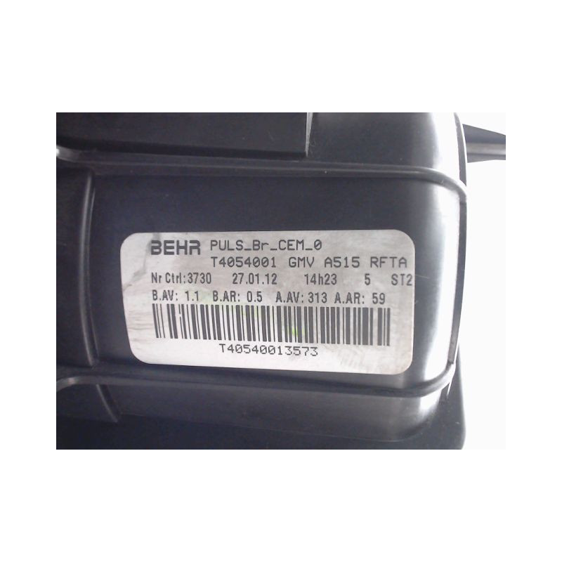 MOTEUR VENTILATEUR CHAUFFAGE CITROEN DS3