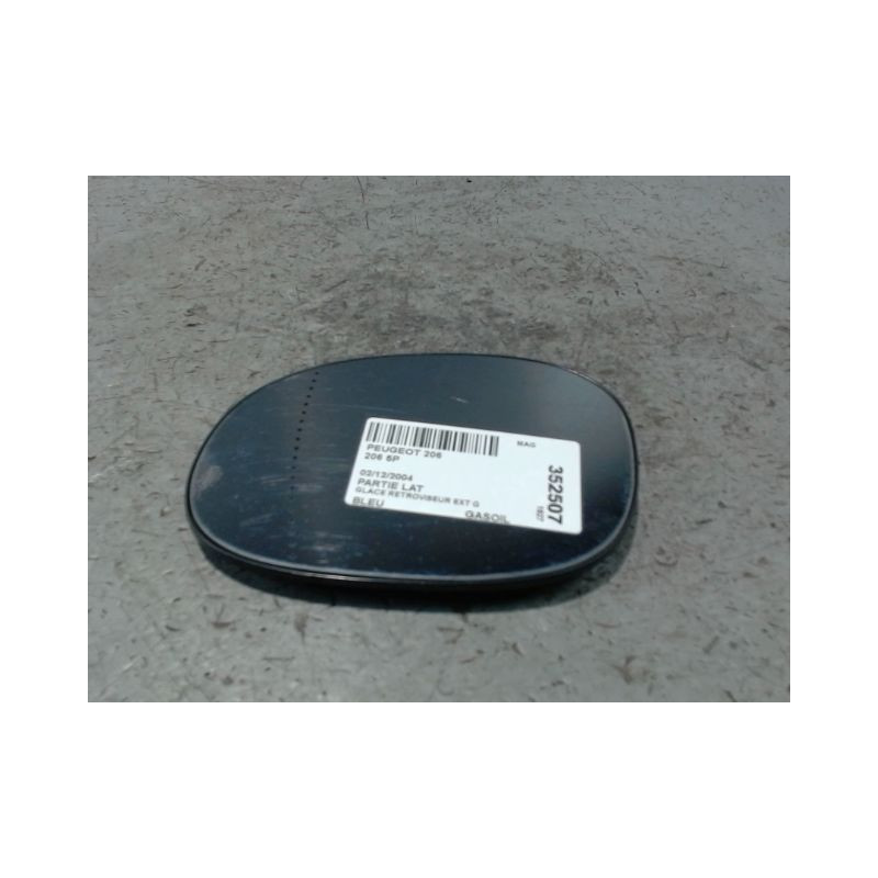GLACE RETROVISEUR EXT G PEUGEOT 206 5P