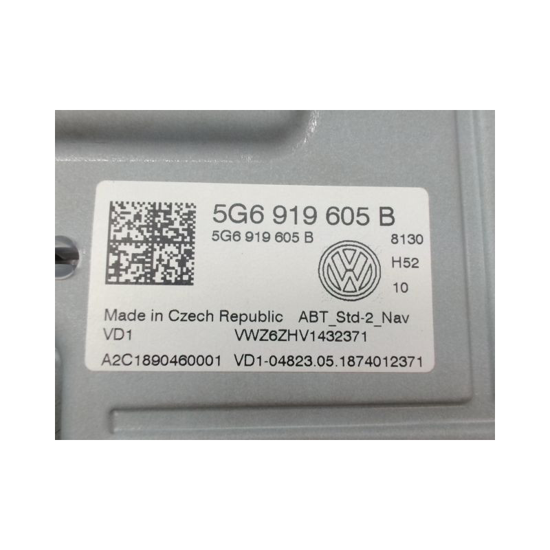 AUTORADIO VOLKSWAGEN GOLF VII Phase 1 (5G) 2012-...