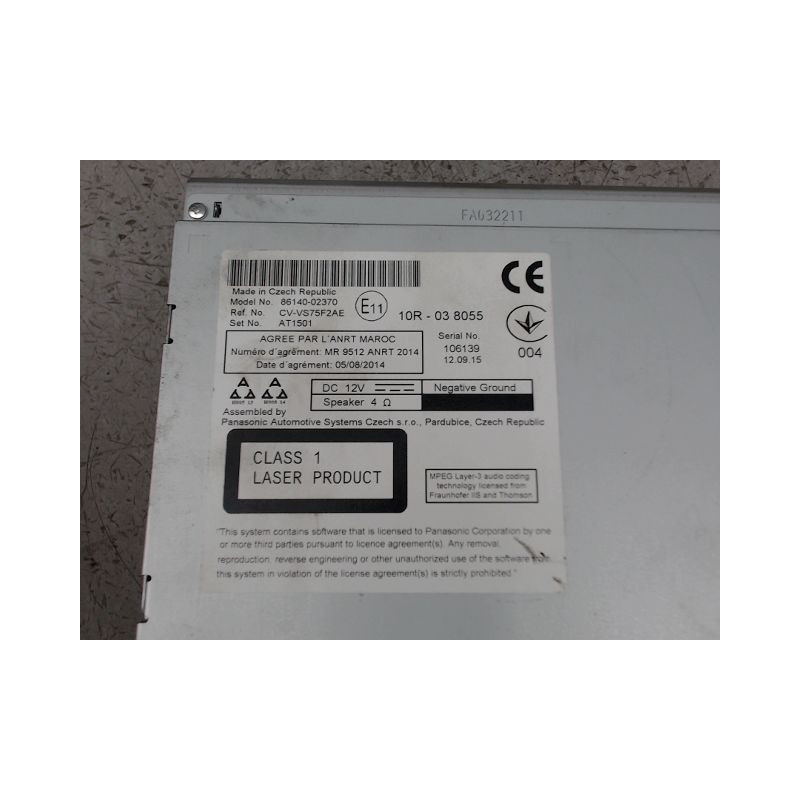 ECRAN GPS TOYOTA AURIS