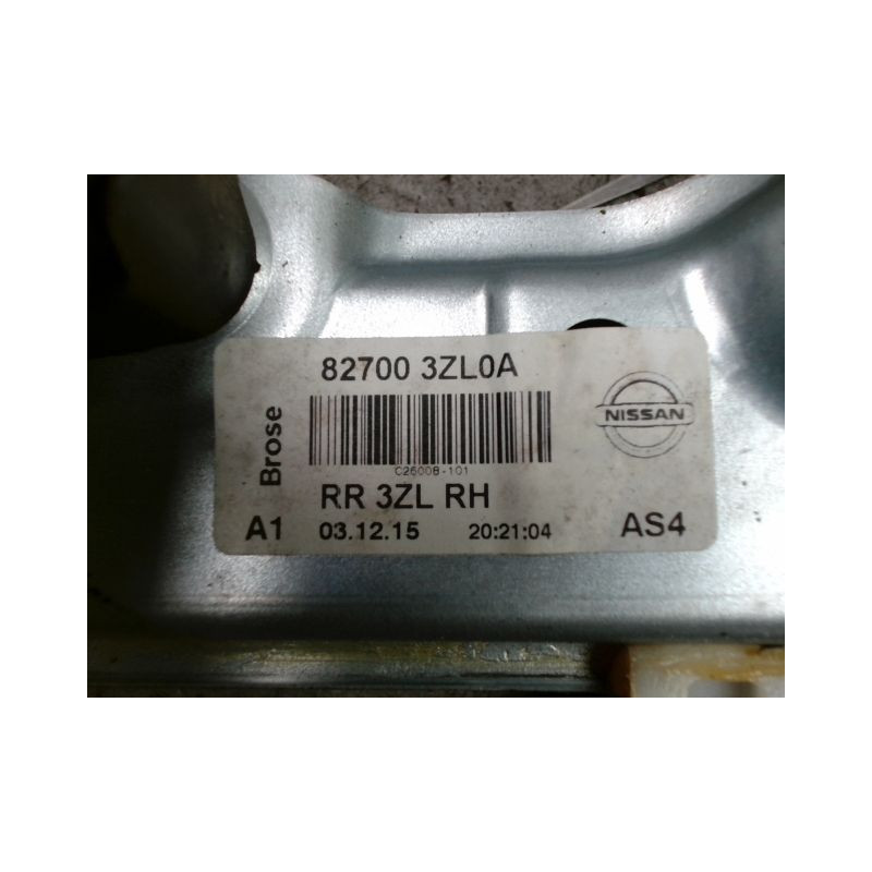 MECANISME+MOTEUR LEVE-GLACE ARRIERE DROIT NISSAN PULSAR