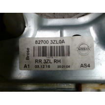 MECANISME+MOTEUR LEVE-GLACE ARRIERE DROIT NISSAN PULSAR