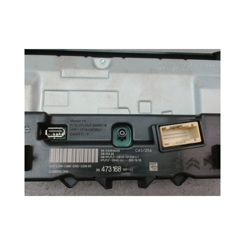 BLOC COMPTEURS CITROEN C4 2010-