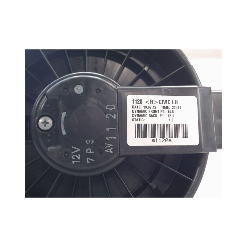 MOTEUR VENTILATEUR CHAUFFAGE HONDA CIVIC