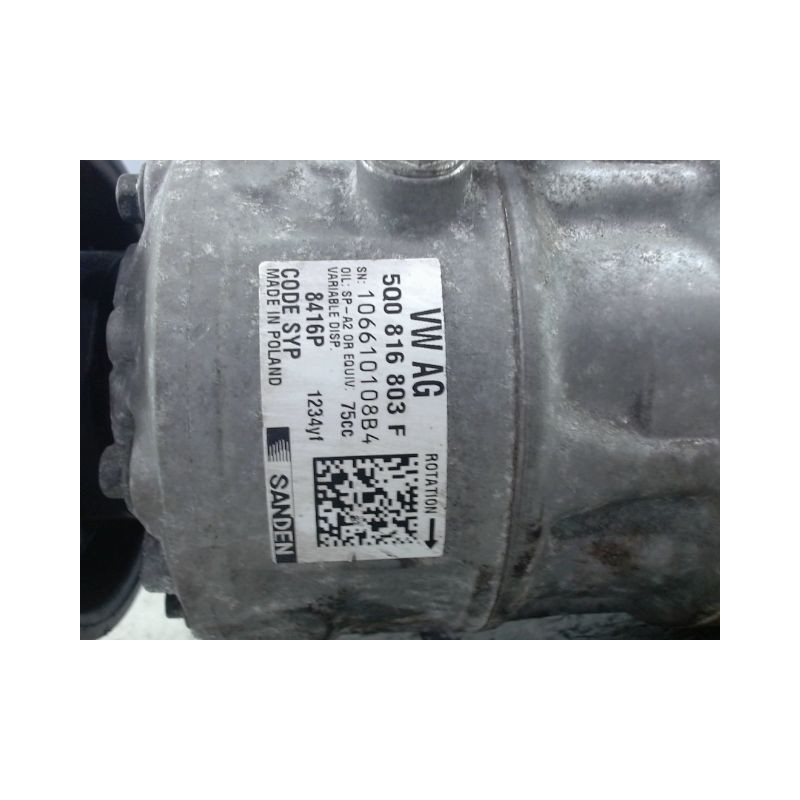 COMPRESSEUR AIR CONDITIONNE VOLKSWAGEN POLO 2009-
