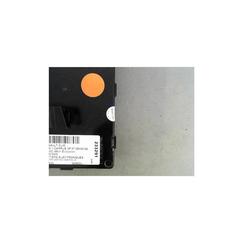 BOITIER GESTION HABITACLE RENAULT CLIO II CAMPUS 06-09