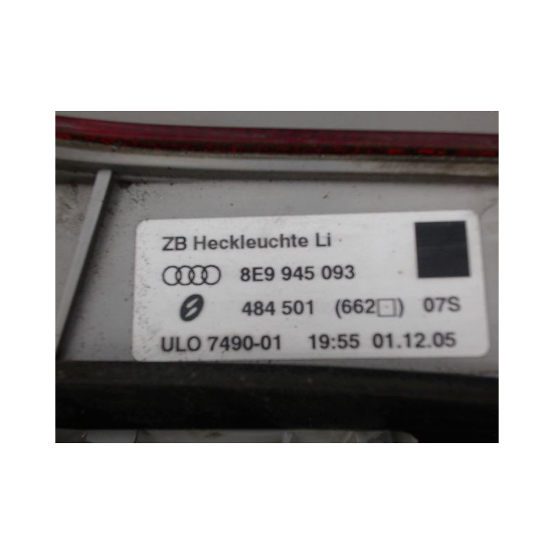 FEU ARRIERE INTERIEUR GAUCHE AUDI A4