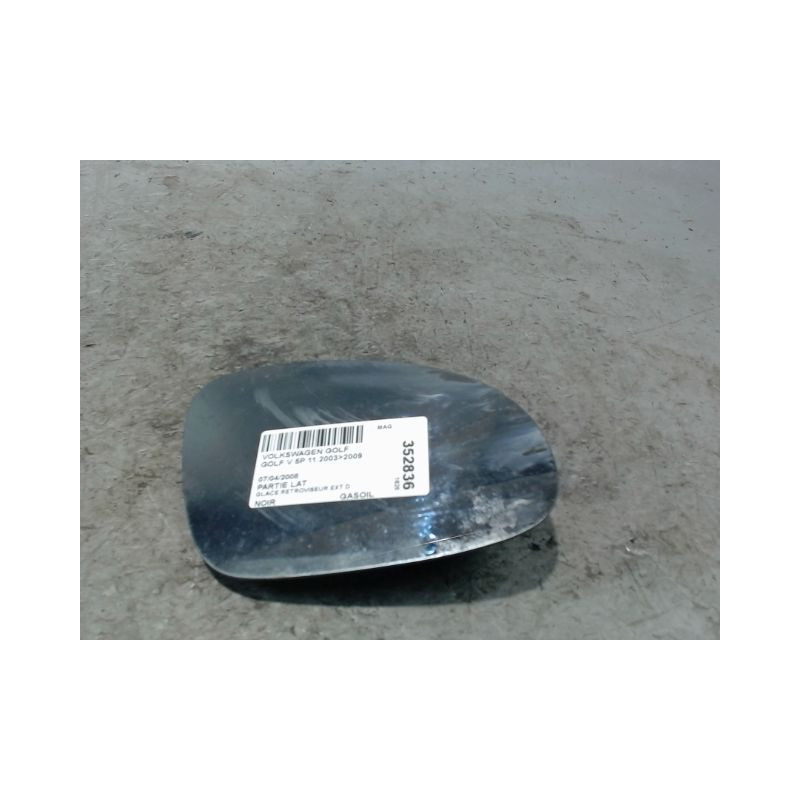 GLACE RETROVISEUR EXT D VOLKSWAGEN GOLF V 2003-2009