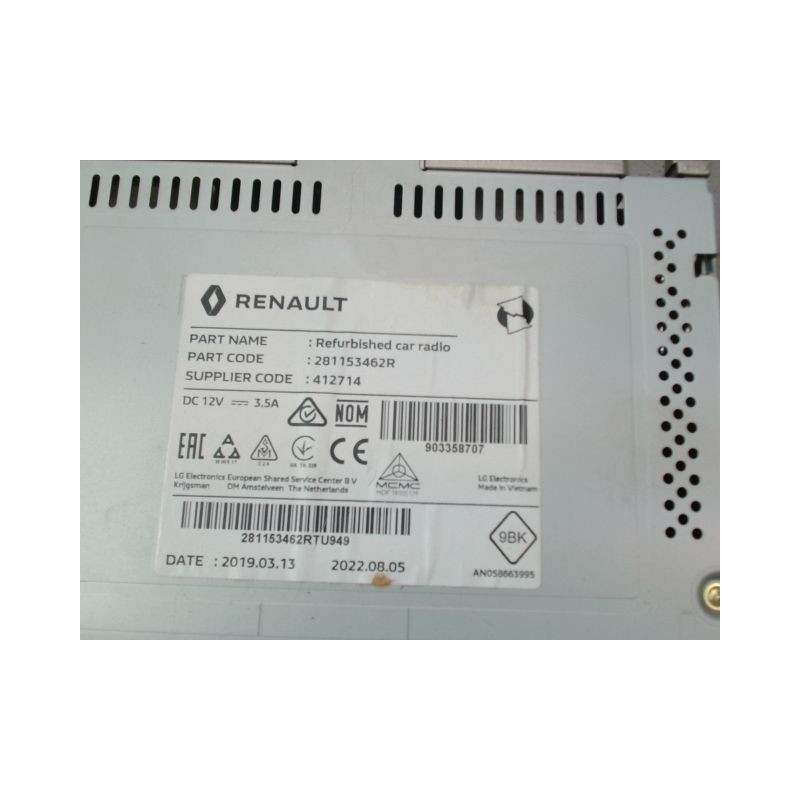 AFFICHEUR DIGITAL RENAULT CLIO IV Phase 1 2012-...