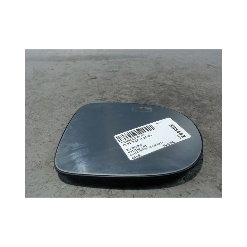 GLACE RETROVISEUR EXT D RENAULT CLIO III 2007-