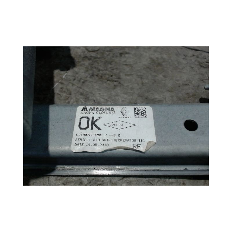MECANISME+MOTEUR LEVE-GLACE AVANT DROIT DACIA SANDERO 2008-