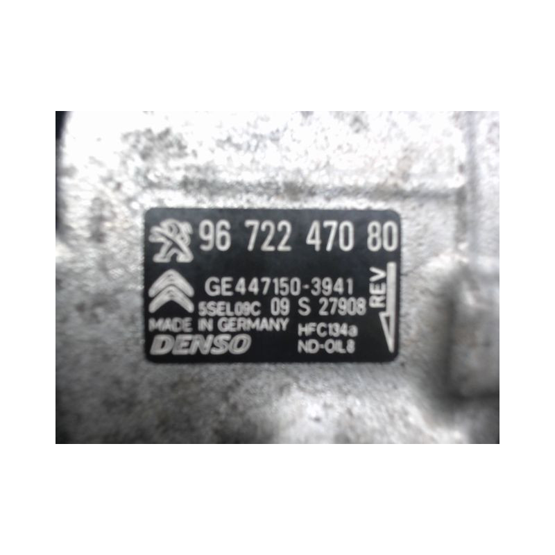 COMPRESSEUR AIR CONDITIONNE CITROEN C3
