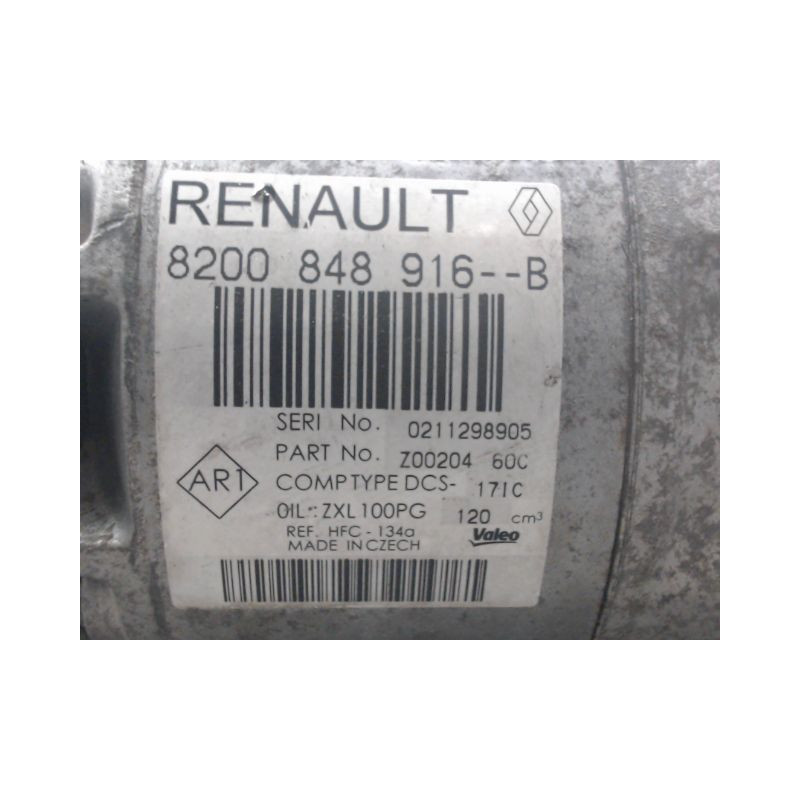 COMPRESSEUR AIR CONDITIONNE RENAULT TRAFIC