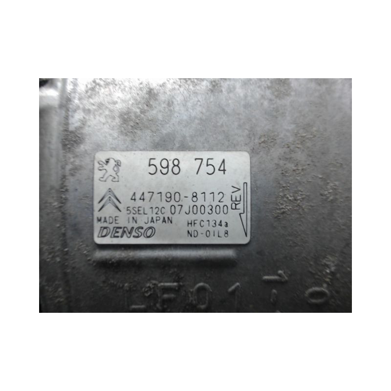 COMPRESSEUR AIR CONDITIONNE PEUGEOT 308 2007-