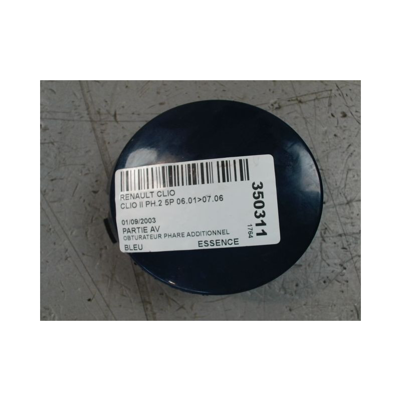 OBTURATEUR PHARE ADDITIONNEL PARE-CHOC AVD RENAULT CLIO II PH.2 01-06