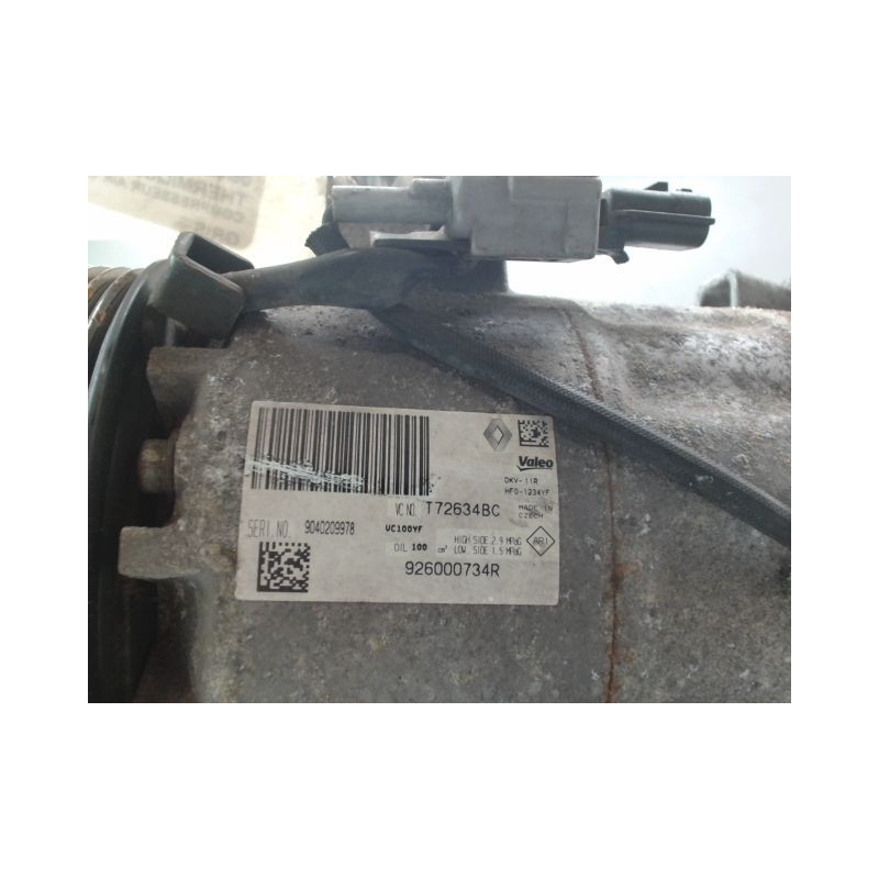 COMPRESSEUR AIR CONDITIONNE RENAULT CLIO IV Phase 1 2012-...