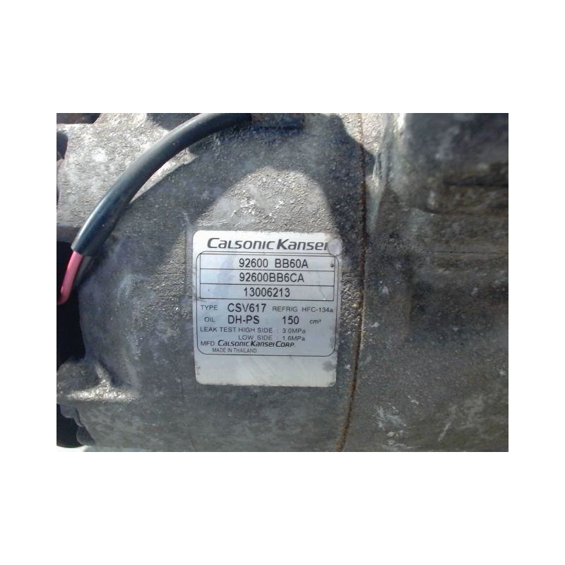 COMPRESSEUR AIR CONDITIONNE NISSAN QHASQAI 2007-