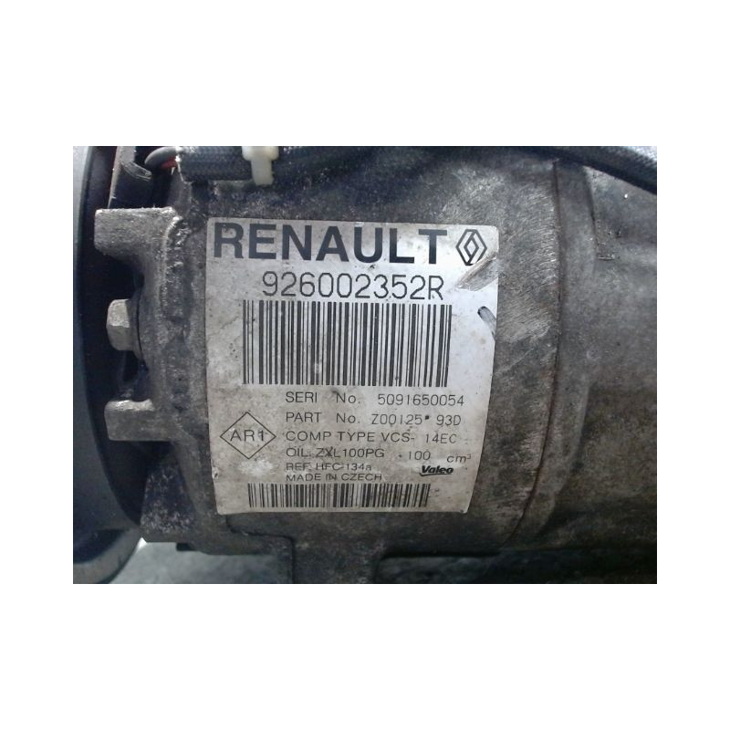 COMPRESSEUR AIR CONDITIONNE RENAULT CLIO IV