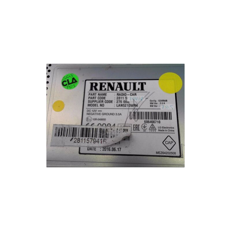 ECRAN MULTIMEDIA RENAULT CLIO IV PH2 16-20