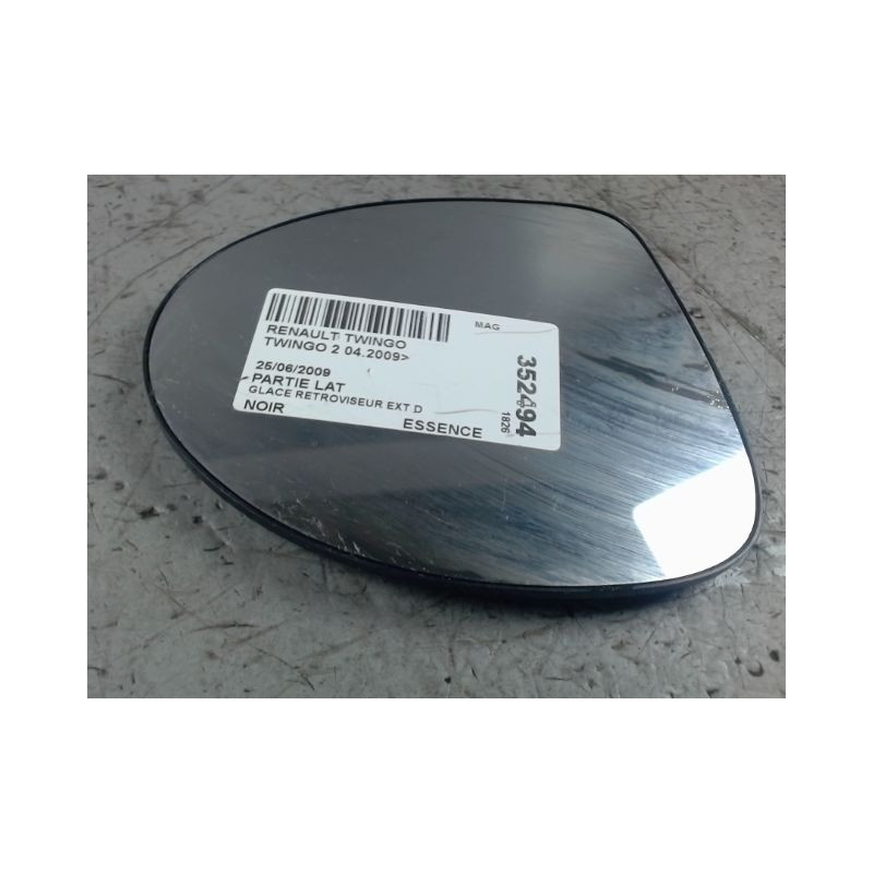 GLACE RETROVISEUR EXT D RENAULT TWINGO 2 2009-