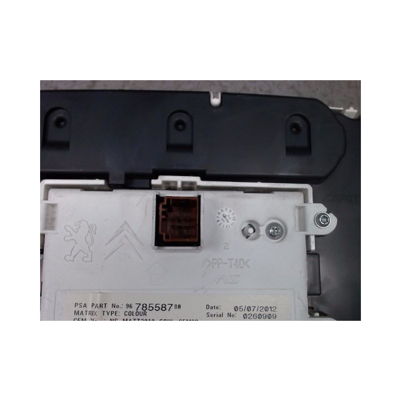 BLOC COMPTEURS PEUGEOT 508 2010-