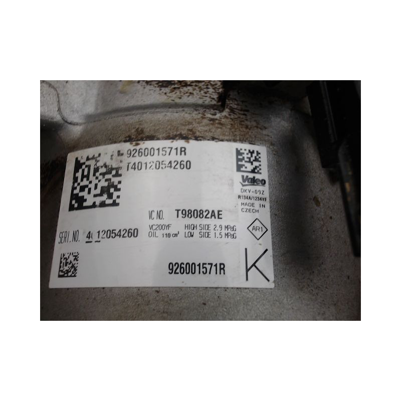 COMPRESSEUR AIR CONDITIONNE DACIA DUSTER