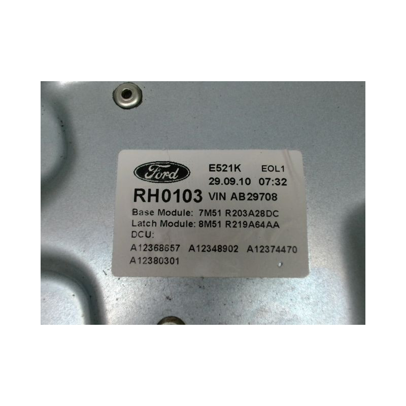 MECANISME+MOTEUR LEVE-GLACE AVANT DROIT FORD KUGA