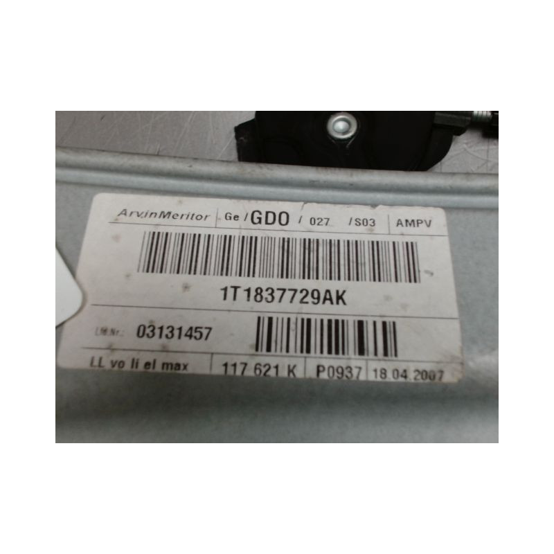 MECANISME+MOTEUR LEVE-GLACE AVANT GAUCHE VOLKSWAGEN TOURAN