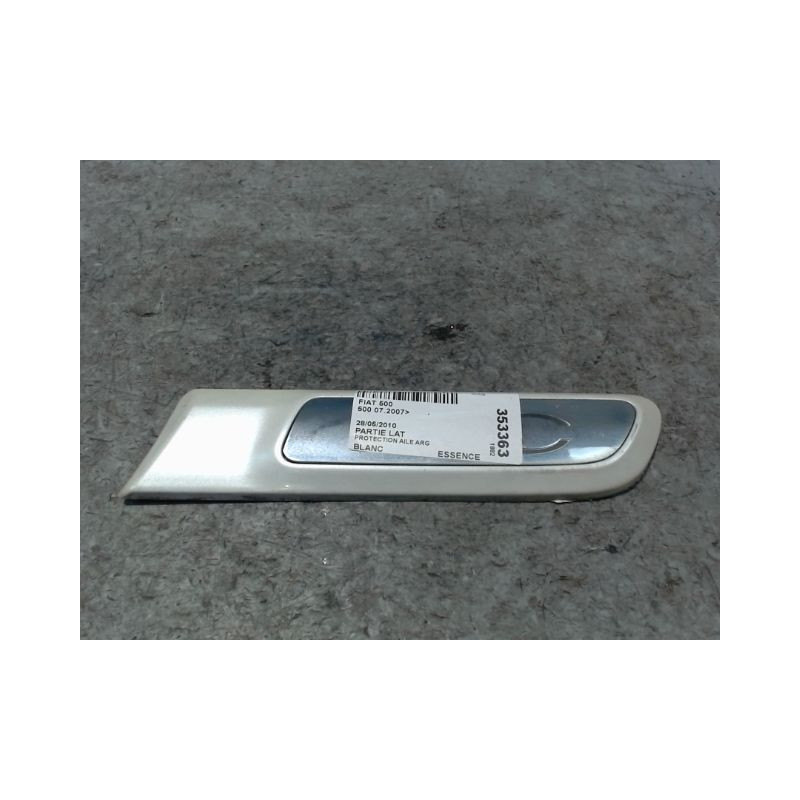 PROTECTION AILE ARRIERE GAUCHE FIAT 500 2007-