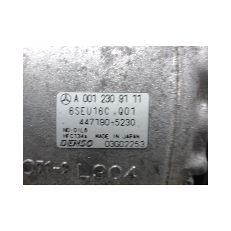 COMPRESSEUR AIR CONDITIONNE MERCEDES CLASSE A 2004-