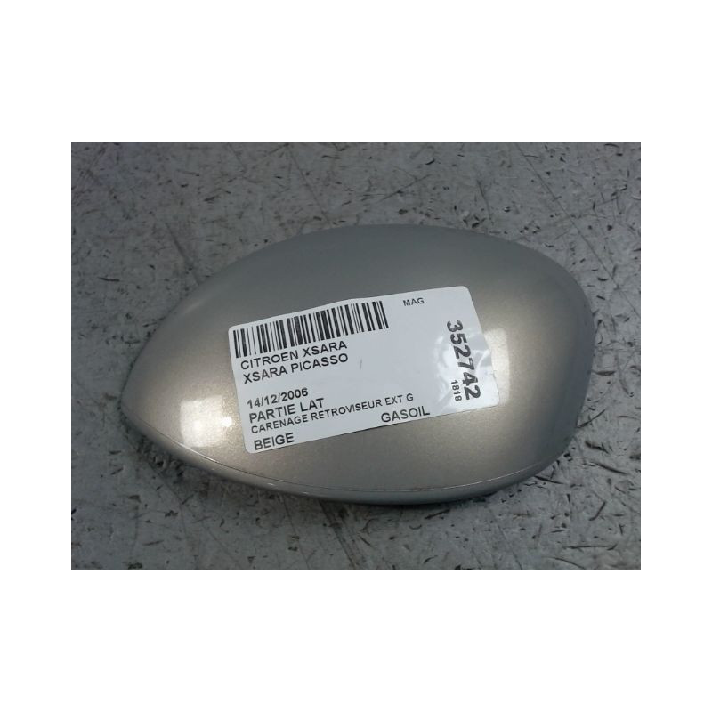 CARENAGE RETROVISEUR EXTERIEUR GAUCHE CITROEN XSARA PICASSO