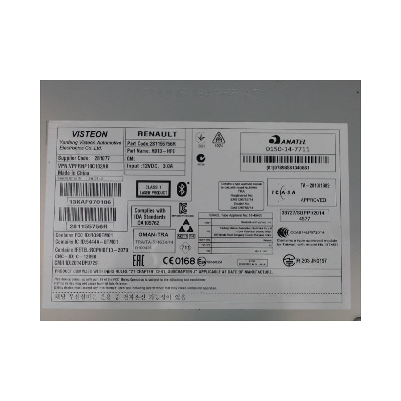 AUTORADIO RENAULT KADJAR