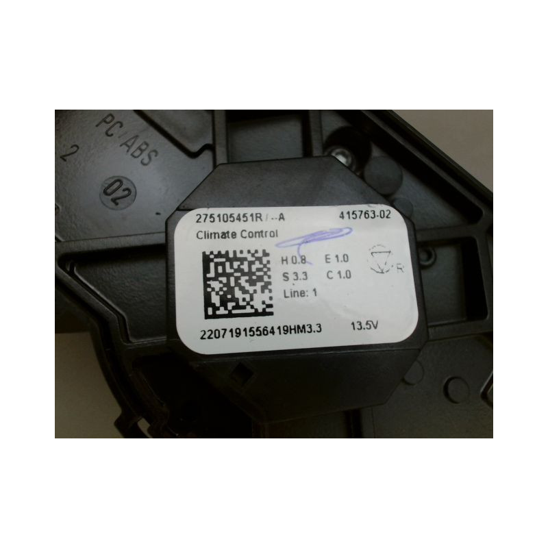 COMMANDE DE CHAUFFAGE DACIA DUSTER