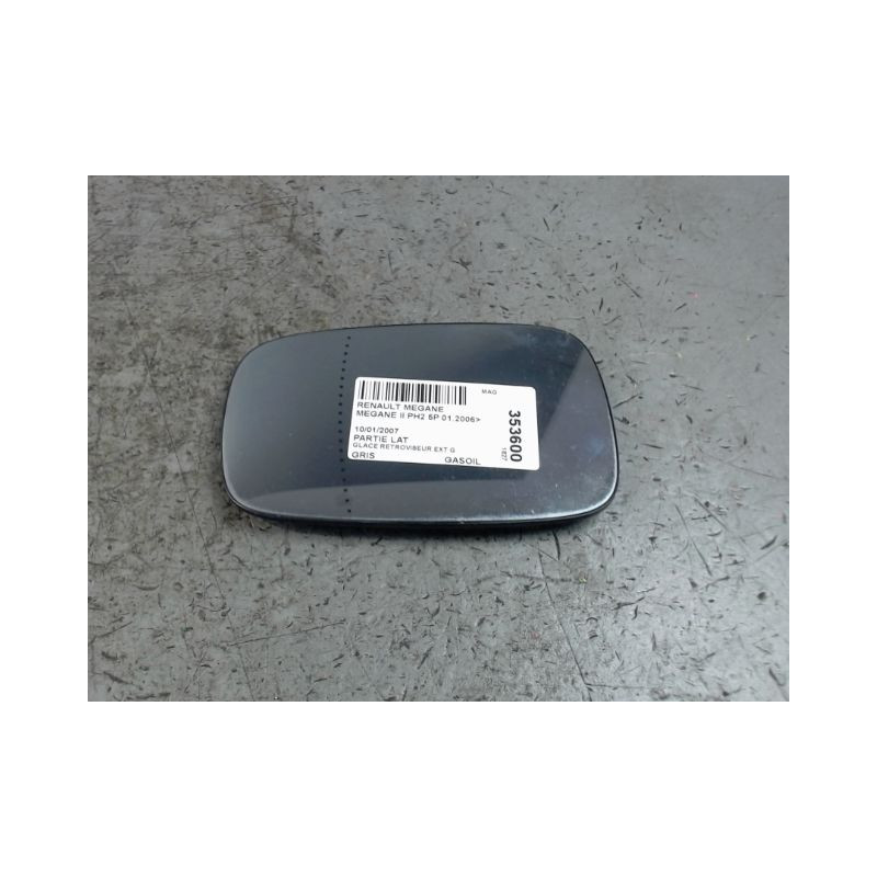 GLACE RETROVISEUR EXT G RENAULT MEGANE II PH2 2006-