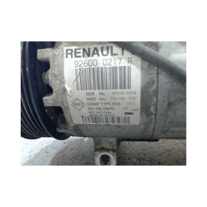 COMPRESSEUR AIR CONDITIONNE RENAULT CAPTUR