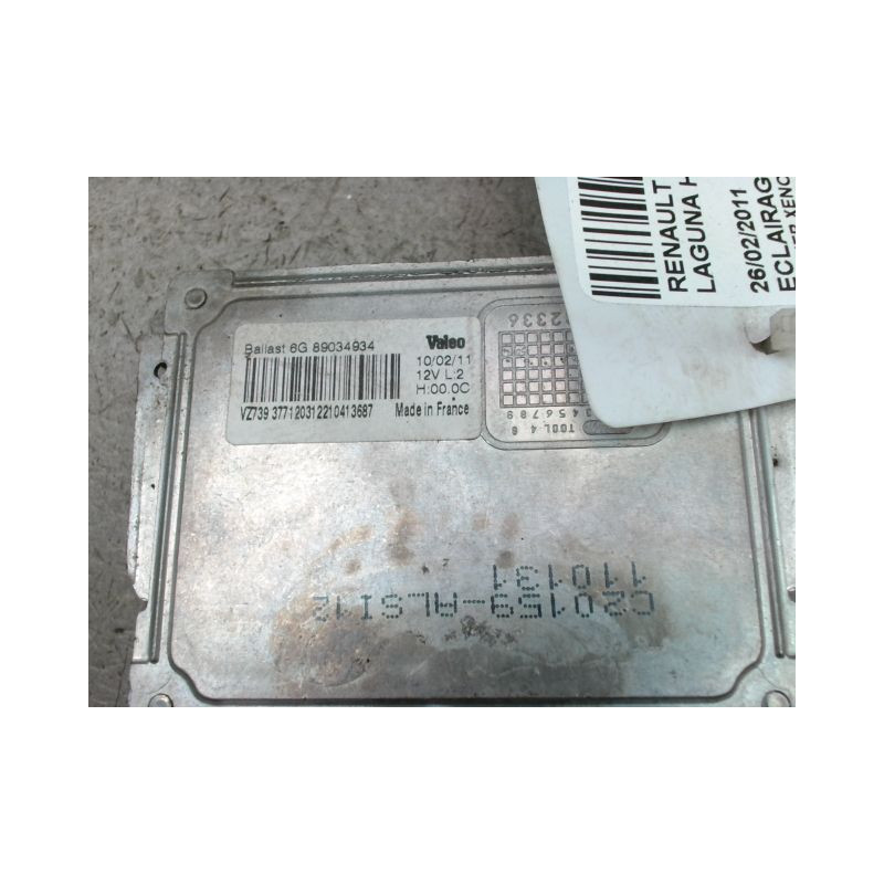 BOITIER XENON PHARE GAUCHE RENAULT LAGUNA III Phase 2 2010-2013