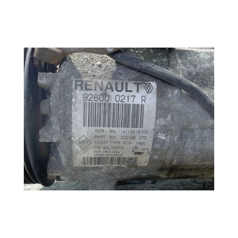 COMPRESSEUR AIR CONDITIONNE RENAULT CLIO IV