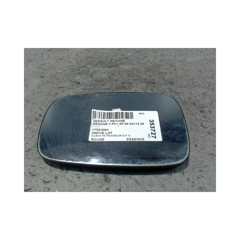 GLACE RETROVISEUR EXT G RENAULT MEGANE II PH1 02-05