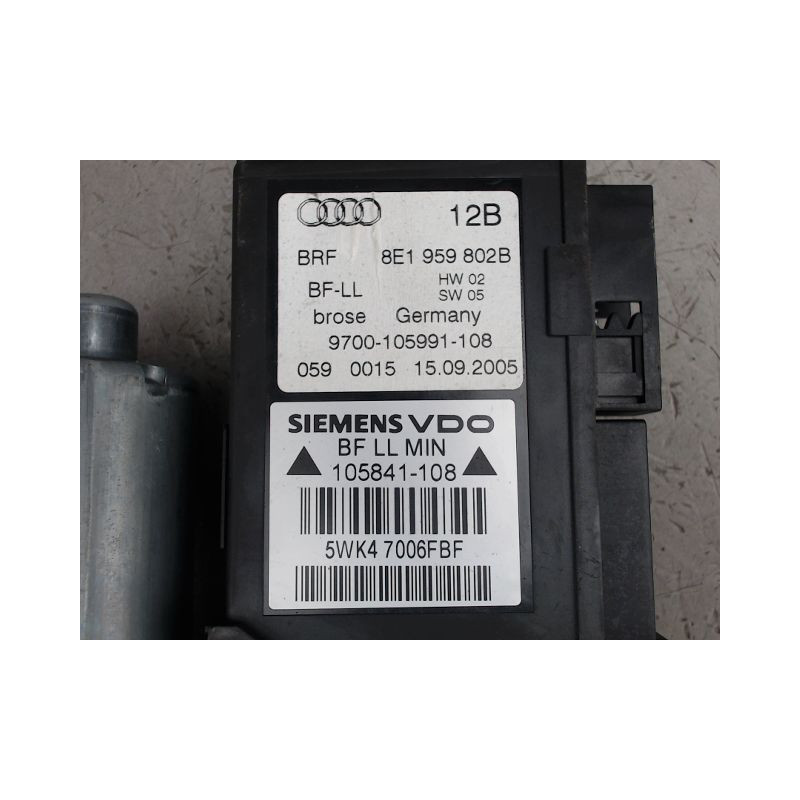 MECANISME LEVE-GLACE AVANT DROIT AUDI A4