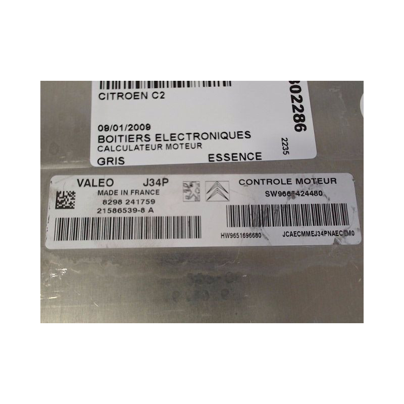 CALCULATEUR MOTEUR CITROEN C2