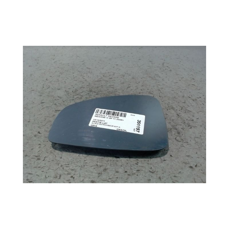 GLACE RETROVISEUR EXT G RENAULT MEGANE III 2008-